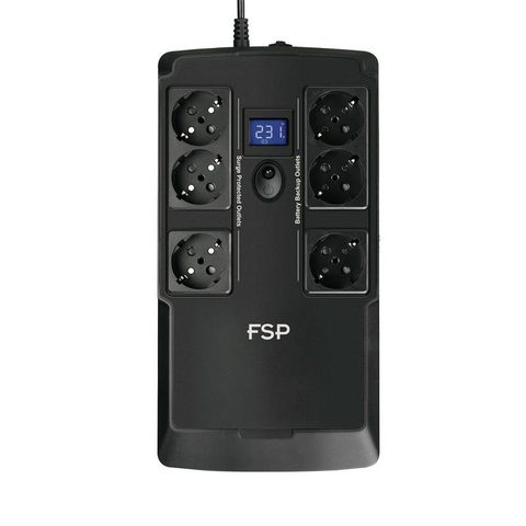 Fsp Sai 800VA Batterie Plomb 14 Minutes LCD USB RJ45 Protection Surcharge