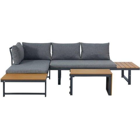 Ensemble lounge exterieur Bora 4 places Polywood
