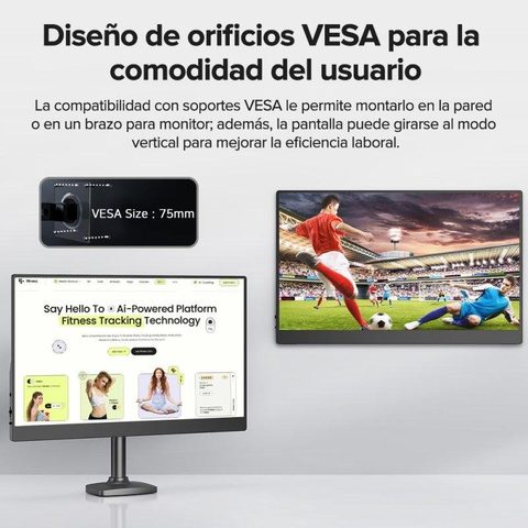 General Écran Uperfect 15,6 Pouces Fhd 1080p, Multi-touch 10 Points