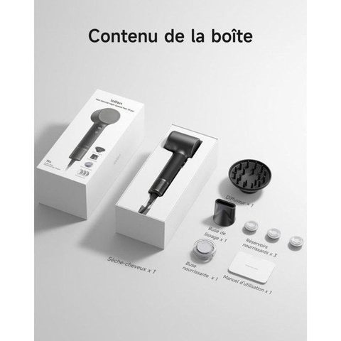 Laifen Sèche-cheveux Ionique Neo Special 1500W 5 Températures 59dB Accessoires