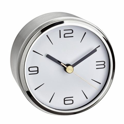 TFA Réveil analogique TFA-Dostmann Camino argent blanc pile AA