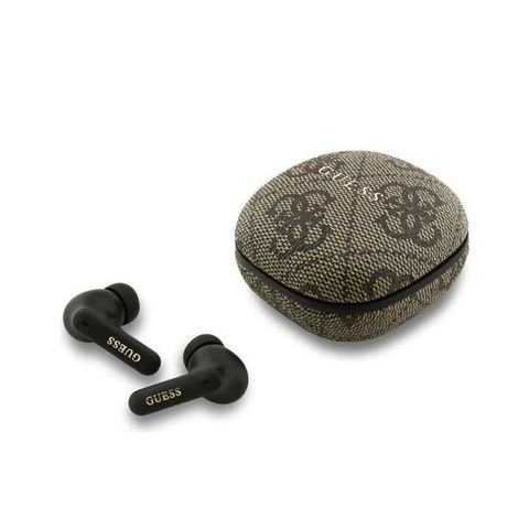 Guess 4G Classic Metal Logo TWS ENC Earphones Brown - GUTWST3P4EGW