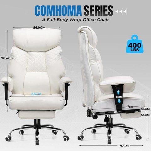Gtplayer Chaise de gaming capacite 180 kg siege 3D PU