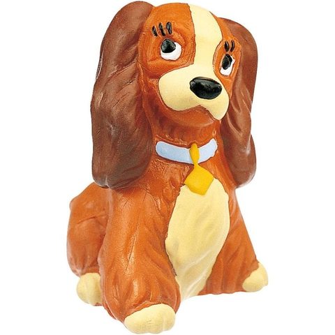 Bullyland Figurine Dama Disney La Belle et le Clochard 4,5 cm PVC peint main