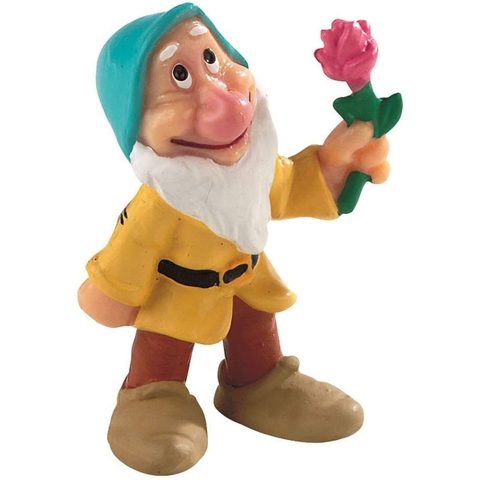 Bullyland Figurine Enanito Timide Disney 5,5 cm avec Fleur