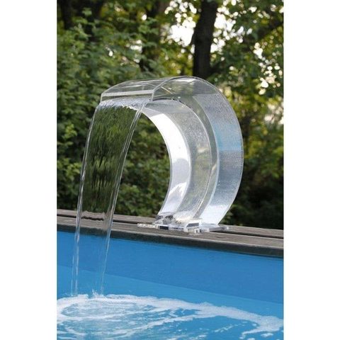 Ubbink Cascade de piscine Mamba LED en acrylique transparent