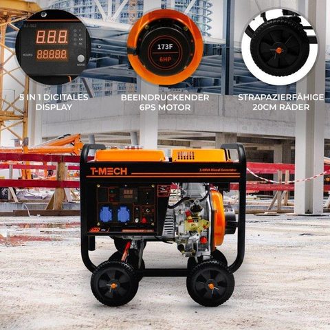 Monster Générateur Diesel 2KvA à Cadre ouvert T-Mech