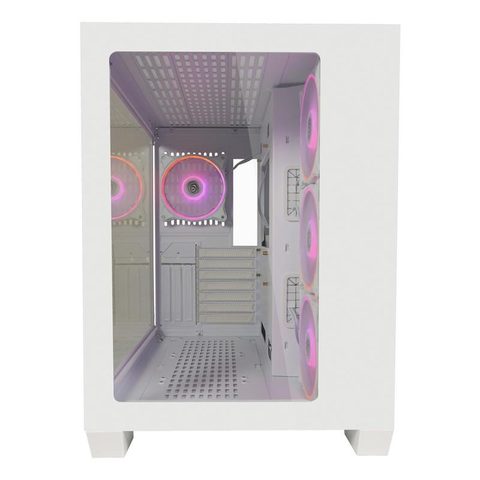 LC-Power Gamer - Gaming 807W - 4 ventilateurs ARGB - Verre trempé - Compatible ATX - Compatibilité étendue