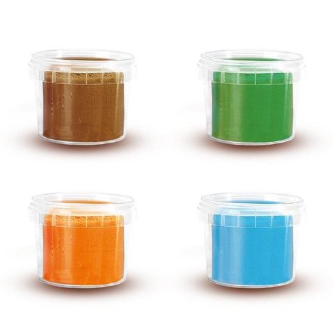 Ses Creative Pâte A Modeler - Feel Good - Végane - Sans Gluten - Lavable (4x90gr)