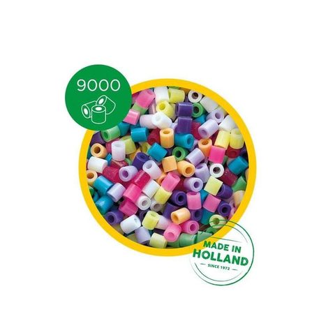 SES Creative Mélange de perles à repasser - Boîtes 9000 trendy - 9000 perles aux couleurs vives