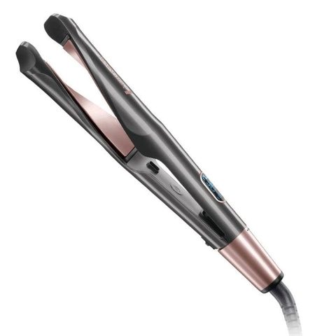 Remington S6606 Fer a Lisser, Fer a Boucler, Lisseur, Boucleur Curl Confidence Advanced Cermaic, Tourmaline, Antistatique