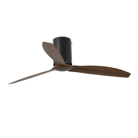 Faro Mini Tube Fan Ventilateur de Plafond avec Commande 32W Mat/Bois