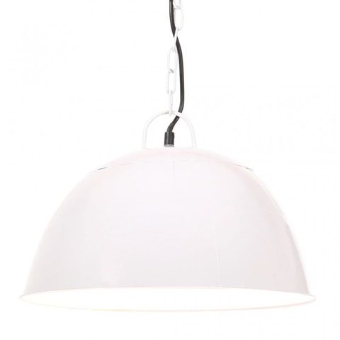Vidaxl Suspension ronde blanche E27 28,5 cm