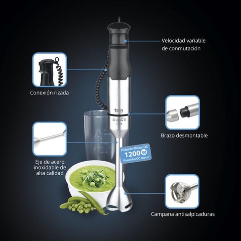 Tm Electron Mixeur 1200w Inoxydable 600ml