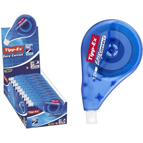 Tipp-Ex Bic Easy Correct Boite de 10 Rubans Correcteurs