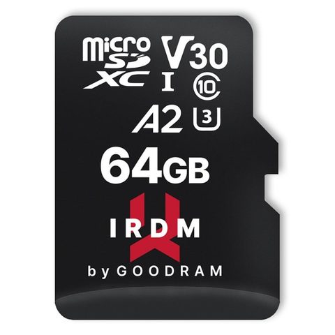 Goodram IRDM MicroSDXC 64 Go UHS-I U3 A2