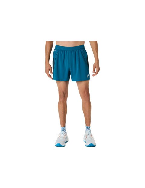 ASICS Pantalons Running Road 5 pouces bleu foncé Yamabuki pour homme