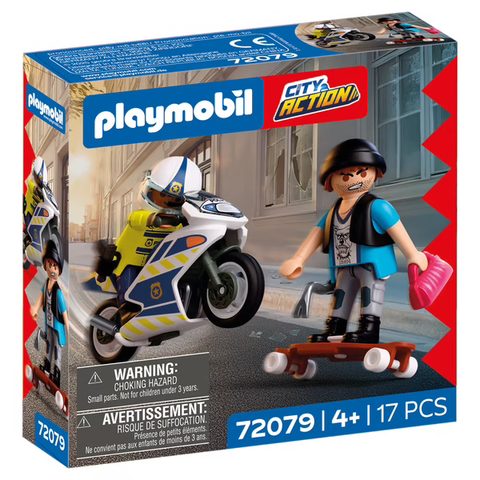 Playmobil Course poursuite en moto 72079