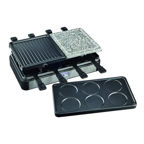 Carrefour Home Appareil à raclette 3 en 1 pour 8 personnes HRG8P1400-25