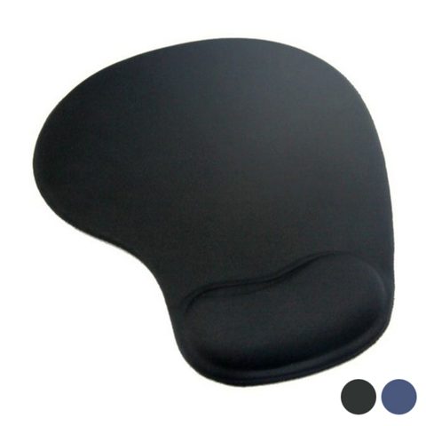 Platinet Tapis de souris - Omega - Modèle avec repose-poignets - Bleu foncé - Confort optimal - Design ergonomique