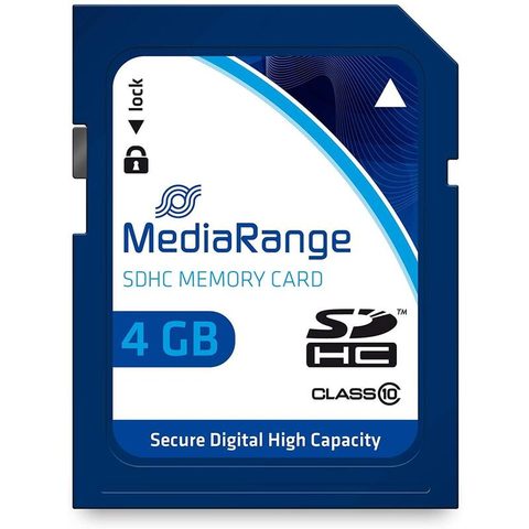 Mediarange Carte Sd 4 Go Sdhc Cl.10 Mr961