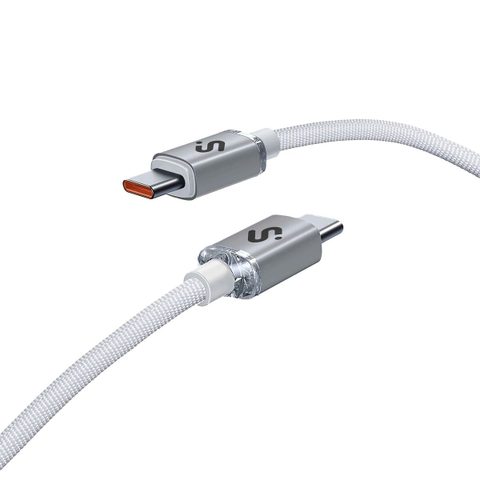 Subblim Câble Usb-c Vers Usb-c Optimus Blanc 1 M