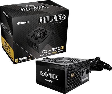 ASRock Bloc d'alimentation 850 W, certification 80 PLUS Gold, Challenger CL-850G, protection avancée