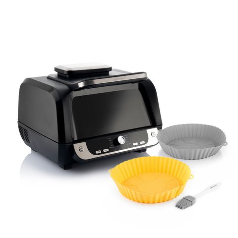 Innovagoods Pack Paniers En Silicone Avec Pinceau Pour Friteuses À Air Et Friteuse À Air Avec Gril et Accessoires