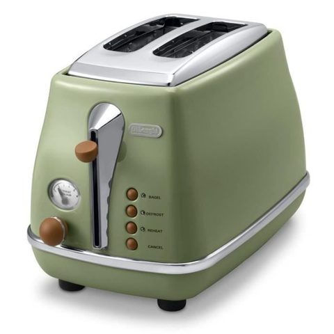 Delonghi Grille pain - Icona Vintage - 2 tranches - 6 positions
