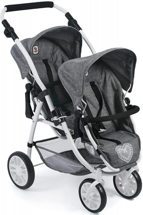 Bayer Chic 2000 Poussette Tandem Bayer_chic 71x79x47 Jeans Multicolor Plastique