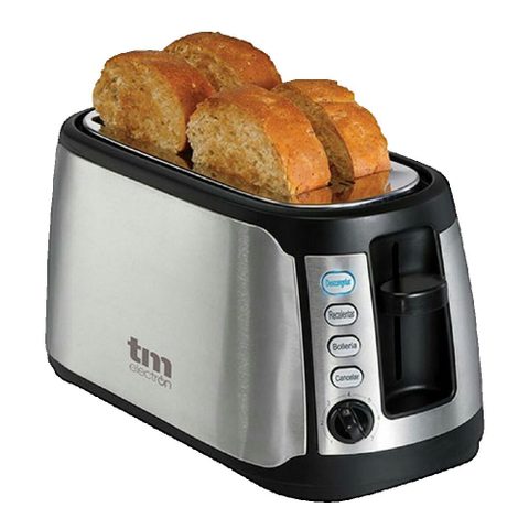 Tm Electron Grille-pain 1400 W 4 Tranches Acier Inoxydable