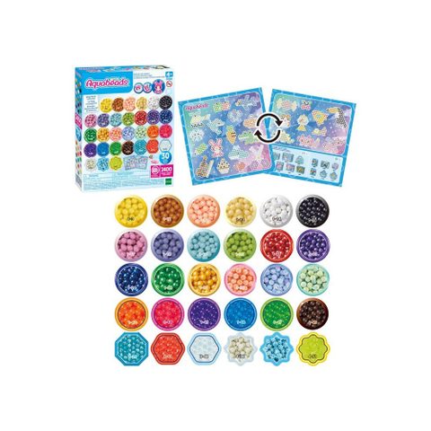 Aquabeads Mega Recharge Mix Perles Dactivables E0 L’eau 2400 Mode8les Et