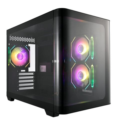 Fsp S380 Mini Tower mATX/mITX ARGB Verre Courbé