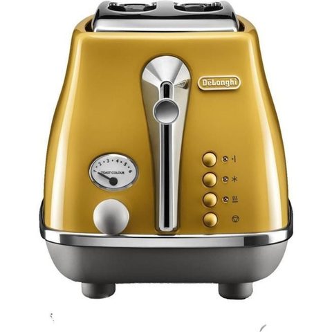 Delonghi Grille-pain - ICONA CAPITALS - 2 tranches - 900W - Chauffe viennoisseries