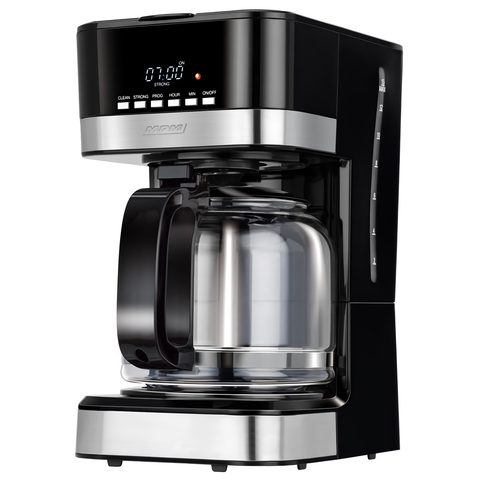 MPM Cafetière À Filtre Machine À Café Électrique Programmable 15 Tasses 1,8 Litre Mkw-05 Noir/argent 950w