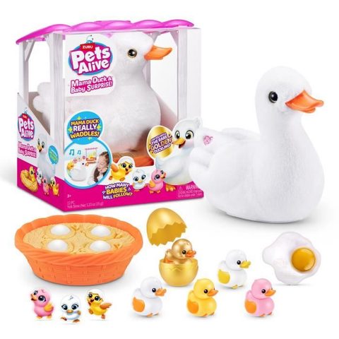 Zuru Jouet Interactif - Mama Duck - Canetons interactifs suivant leur maman avec surprises à découvrir