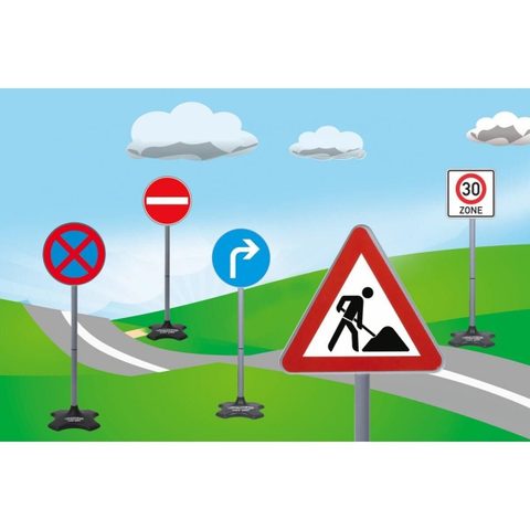 Jamara Kit 5 Panneaux De Signalisation Traffic-set-grand B H 81 Cm