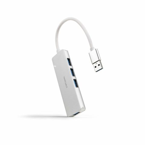 Nanocable Hub 4 ports 5 Gbit/s USB-A 3.0 aluminium 18 cm