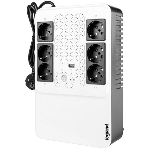 Legrand Keor ASI MULTIPLUG 600 GR Interactivité de ligne 0,6 kVA 360 W 6 sortie(s) CA