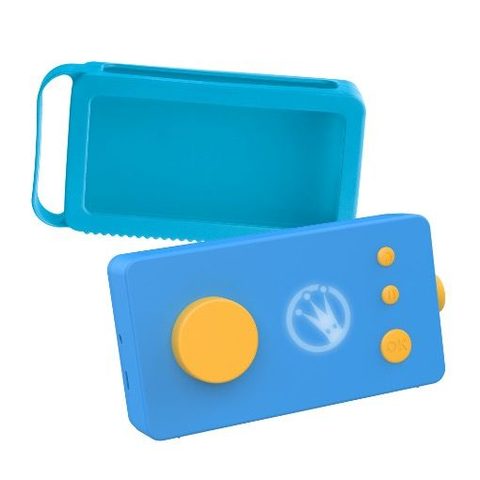 Lunii Ma Fabrique à Histoires Bleue + Coque Bleue – Conteuse 3-8 ans avec 24 histoires interactives
