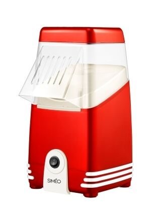 Simeo Appareil à pop-corn 1200w blanc/rouge FMP350