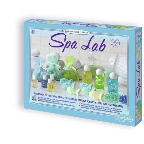 Sentosphere Création de cosmétique - Spa Lab - Pour une ambiance relaxante - Ingrédients végan - Mini laboratoire - Dès 8 ans
