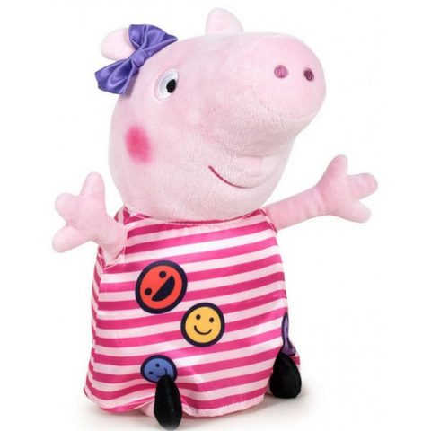 Peppa Pig Peluche Tenue Smiley 31 Cm - Peluche Licence - Cochon - Doudou