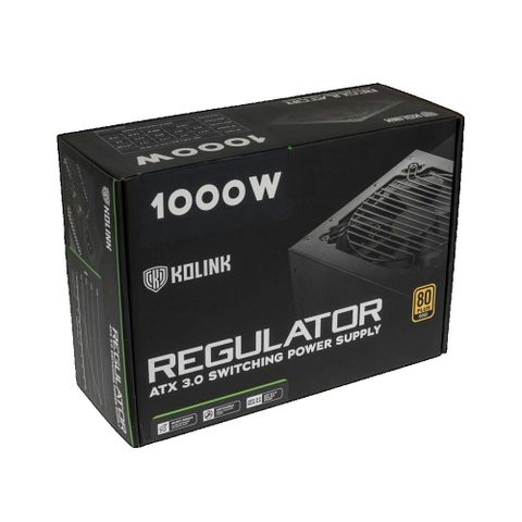 Kolink Bloc D'alimentation Regulator 1000w Modulaire 80 Plus