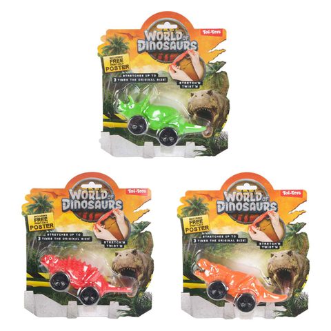 Toi-toys Voiture Dinosaure Extensible Jouet Coloré Pour Enfants Dès 3 Ans
