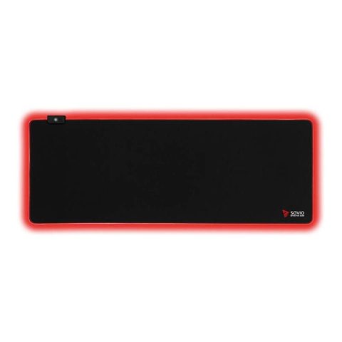 Savio Tapis De Souris De Jeu Professionnel Led Edition Turbo - Caoutchouc Absorbant Les Chocs - Bords Rvb