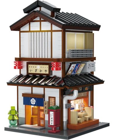 Cada Jeu de construction Bistrot Izakaya japonais 1195 pièces avec LED Brique