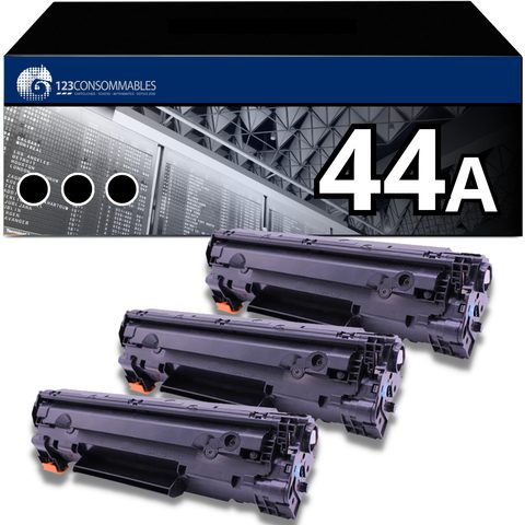 123consommables Pack 3 Toners Compatible Avec Hp 44a