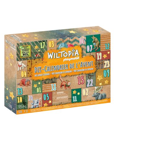 Schleich Calendrier de l'Avent: Tour du monde animaux - Wiltopia - 71006