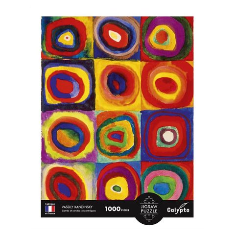 Sentosphere Puzzle 1000 Pièces Vassily Kandinsky - Cercles et Carrés Concentriques